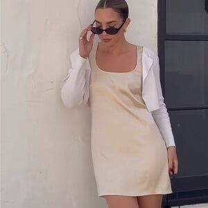 Rumored Cream Mini Dress